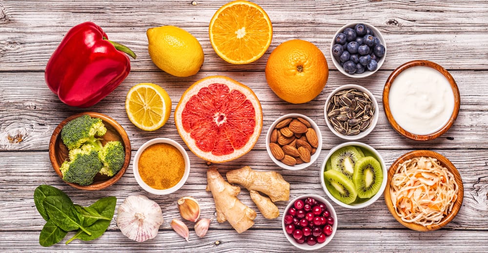 Variety of best foods for the immune systems